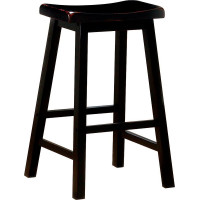 Coaster Furniture 180029 Wooden Bar Stools Black (Set of 2)
